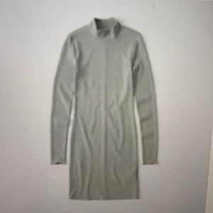 NWT Abercrombie Knit Mock Neck Dress Grey
